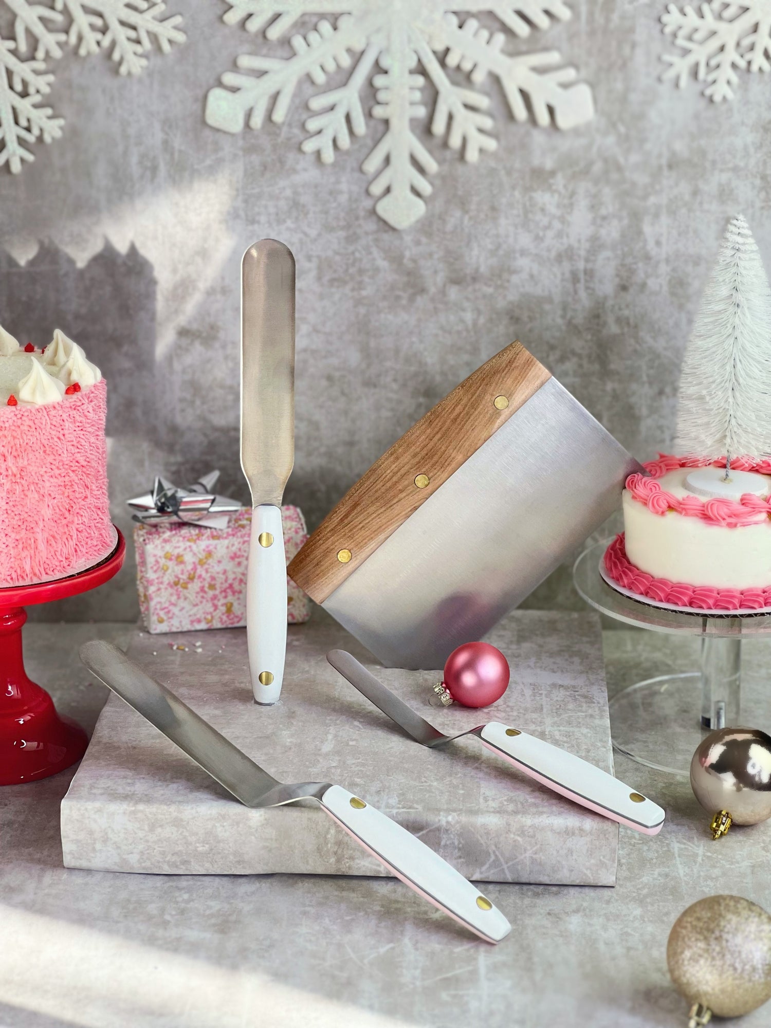 holiday shot of baking tools